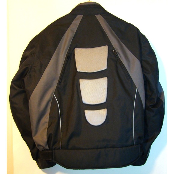 NEW! Xelement Motorcycle Jacket BIG & TALL Black/Gray Zip Out Liner SIZE 3XL  AC - Picture 3 of 15